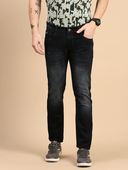 men solid mid rise slim fit jean - 21712338 - Very Small Image - 1