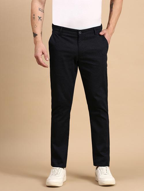 men solid mid rise chinos  - 21712343 - Very Small Image - 1