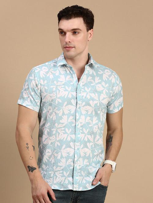 men printed collared casual shirt - 21712364 - Very Small Image - 1