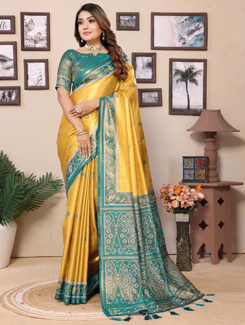 women self design banarasi saree with blouse - 21712889 - Very Small Image - 1