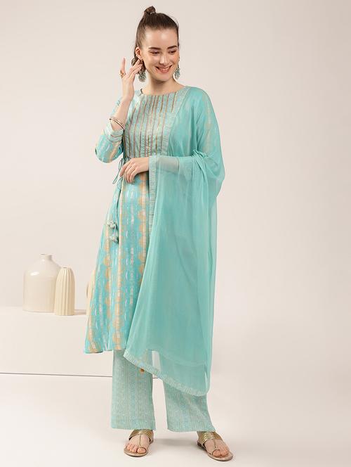 women printed kurta pant set with dupatta - 21713675 - Very Small Image - 1