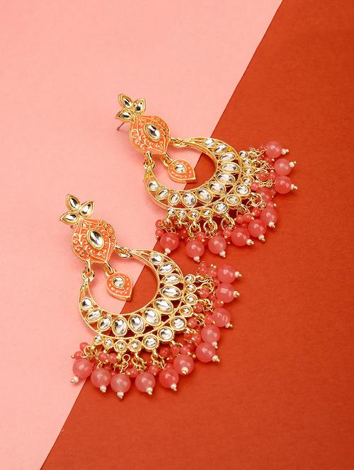 women gold plated chandbali  - 21713744 - Very Small Image - 1