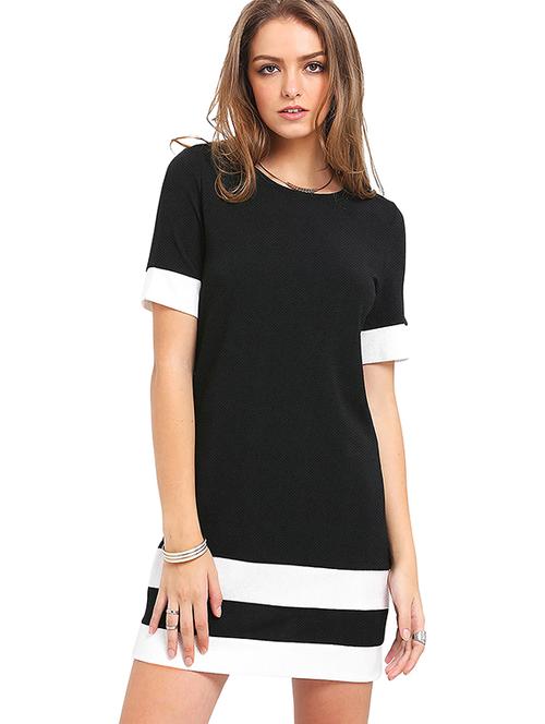 women color block t-shirt dress - 21714890 - Very Small Image - 1