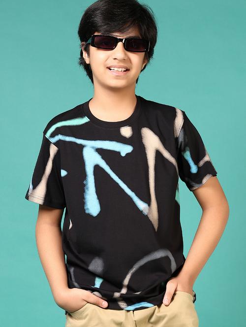 boys printed short sleeve regular fit t-shirt - 21715494 - Very Small Image - 1