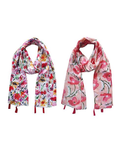 women pack of 2 printed scarfs - 21715727 - Very Small Image - 1