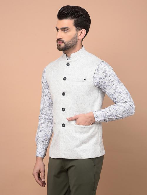 men self design self design waist coat - 21716555 - Very Small Image - 1