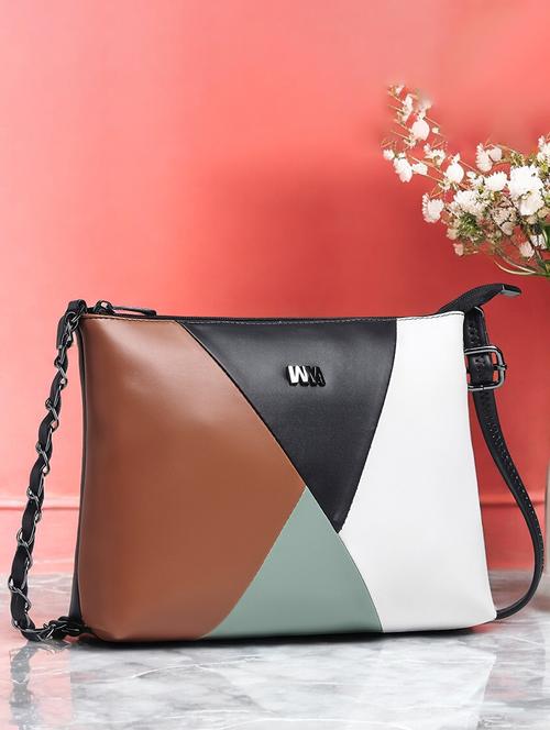 women color block sling bag - 21717049 - Very Small Image - 1