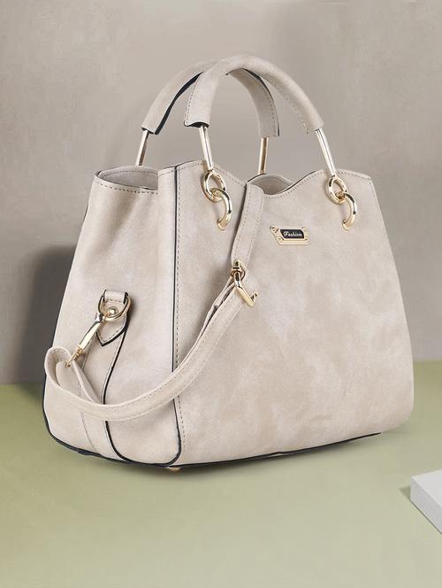 women solid handbag with detachable strap - 21717118 - Very Small Image - 1