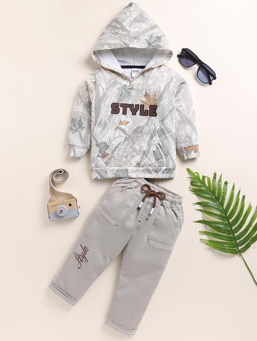 kids printed long sleeves co-ord set - 21717726 - Very Small Image - 1