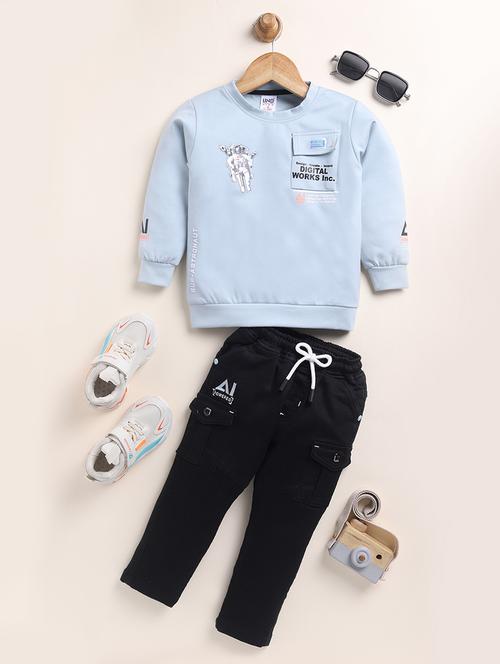 kids printed long sleeves co-ord set - 21717727 - Very Small Image - 1