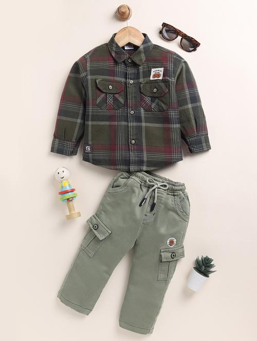 kids printed long sleeves co-ord set - 21717728 - Very Small Image - 1