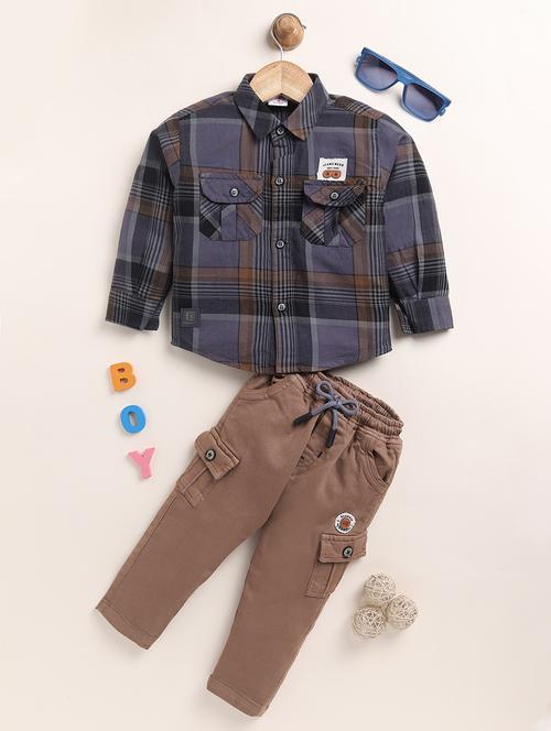 kids printed long sleeves co-ord set - 21717730 - Very Small Image - 1