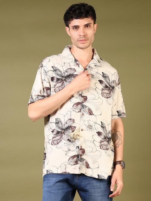men short sleeves printed casual shirt - 21717951 - Very Small Image - 1