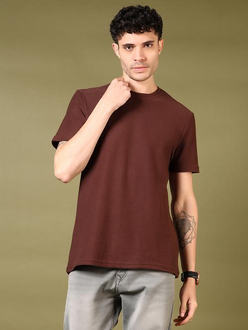 men solid short sleeve t-shirt - 21718130 - Very Small Image - 1