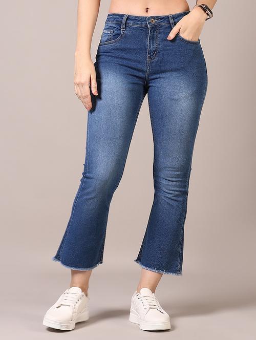 women high rise denim jeans - 21718184 - Very Small Image - 1