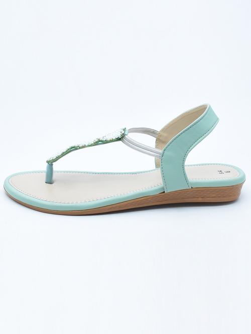 women t-strap flat sandal - 21718199 - Very Small Image - 1