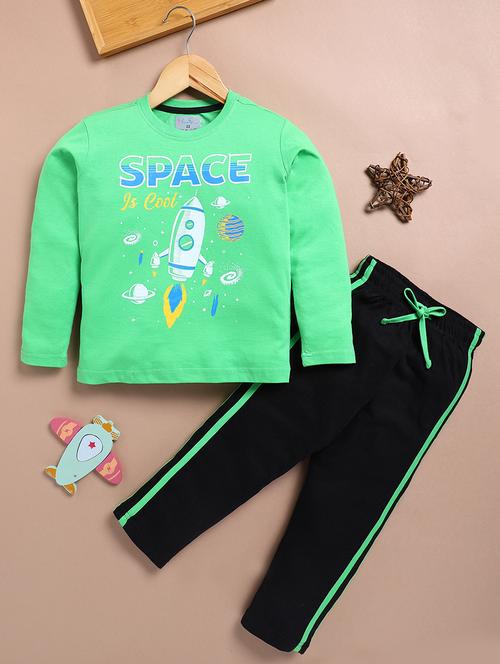 boys printed t-shirt & pajama  - 21720256 - Very Small Image - 1