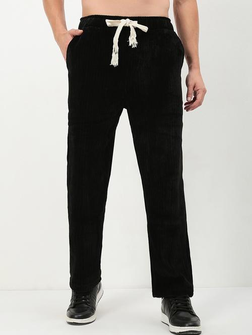 men low rise solid ankle length track pant - 21720920 - Very Small Image - 1