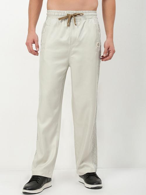 men low rise solid ankle length track pant - 21720921 - Very Small Image - 1