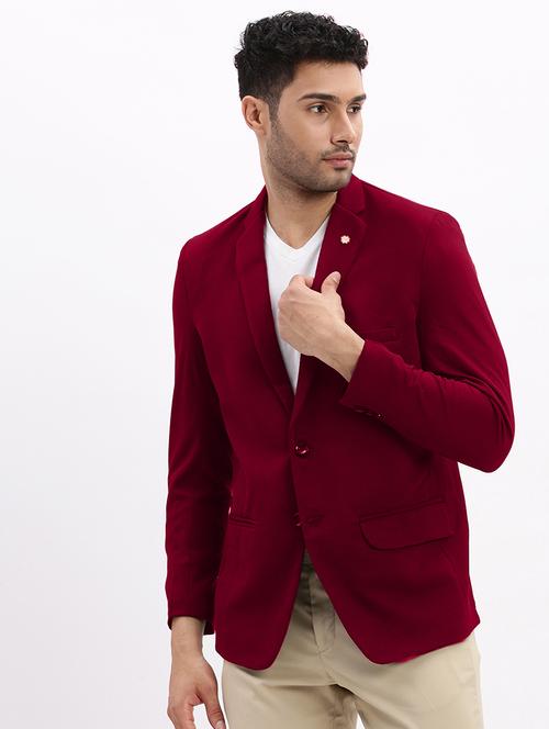 men's solid single-breasted blazer - 21721396 - Very Small Image - 1