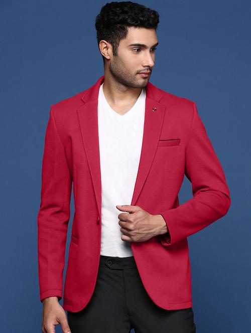 men's solid single-breasted blazer - 21721432 - Very Small Image - 1