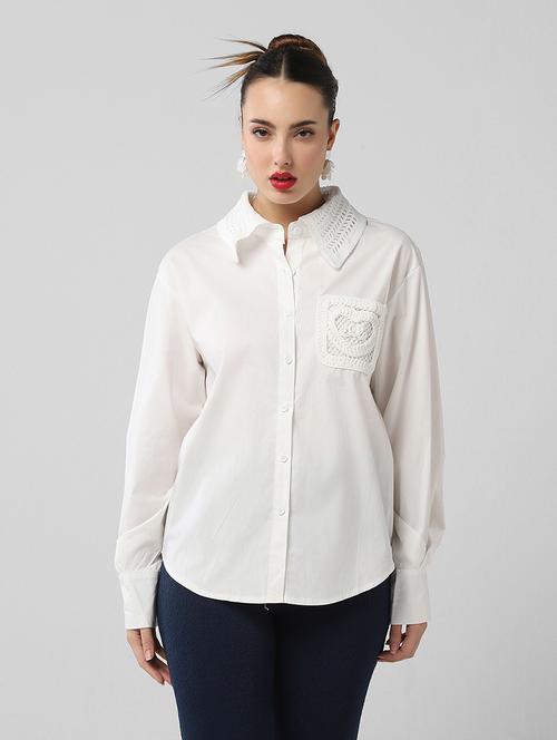 women solid long sleeve shirt - 21721653 - Very Small Image - 1