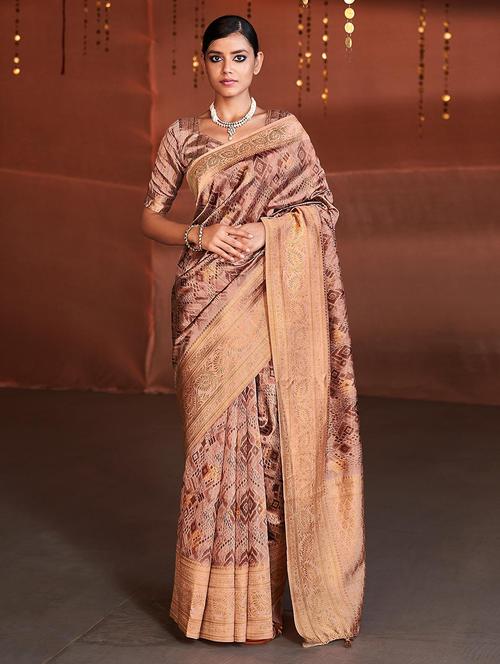women self design banarasi saree with blouse - 21722483 - Very Small Image - 1