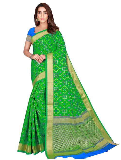 women printed casual wear saree with blouse - 21722626 - Very Small Image - 1