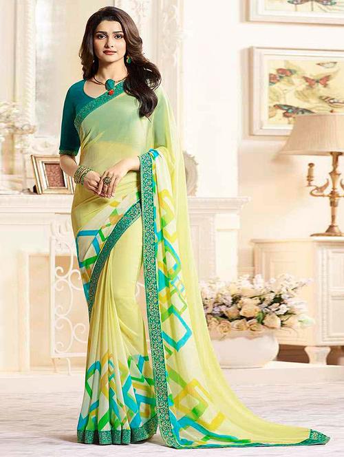 women printed casual wear saree with blouse - 21723653 - Very Small Image - 1