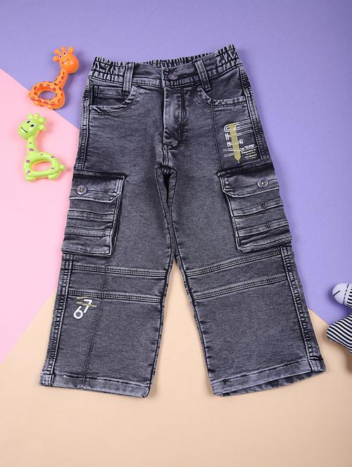 boys charcoal mid rise cargo - 21724174 - Very Small Image - 1