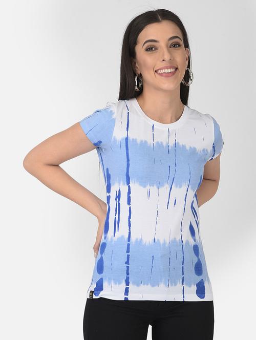 women printed round neck regular t-shirt - 21724431 - Very Small Image - 1