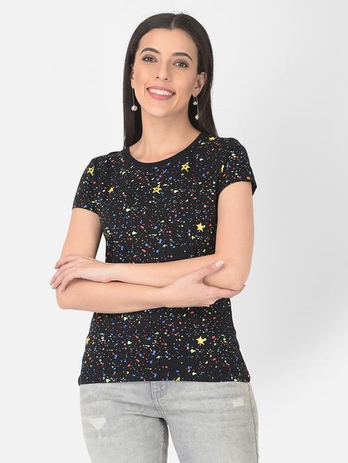 women printed round neck regular t-shirt - 21724443 - Very Small Image - 1