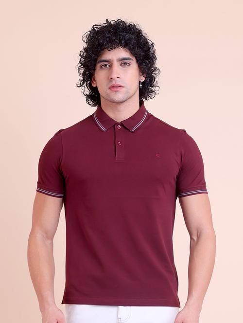 men solid short sleeve polo t-shirt - 21724478 - Very Small Image - 1