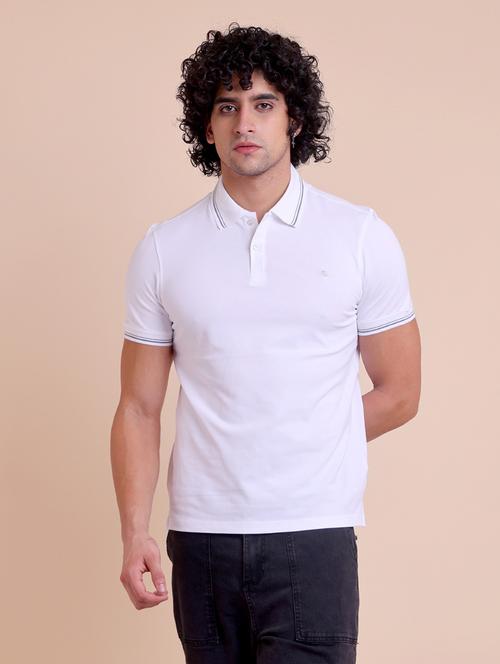 men solid short sleeve polo t-shirt - 21724479 - Very Small Image - 1
