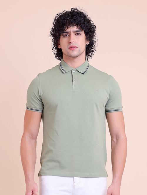 men short sleeves plain polo t-shirt - 21724480 - Very Small Image - 1