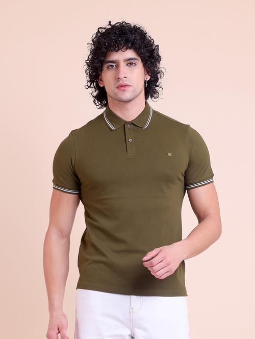 men short sleeves plain polo t-shirt - 21724482 - Very Small Image - 1