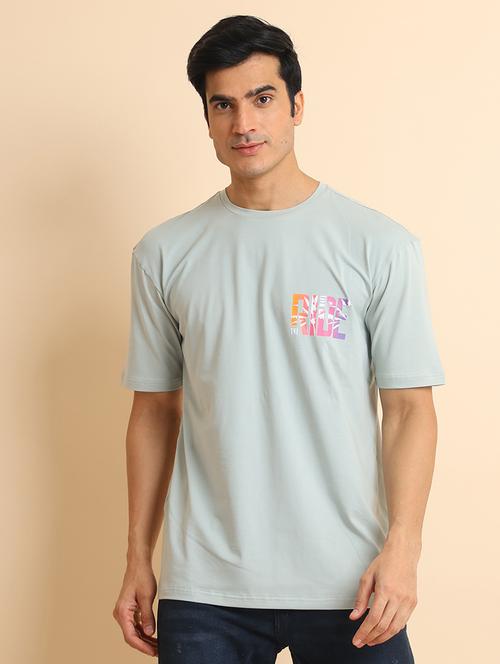 men short sleeves front & back print t-shirt - 21724525 - Very Small Image - 1