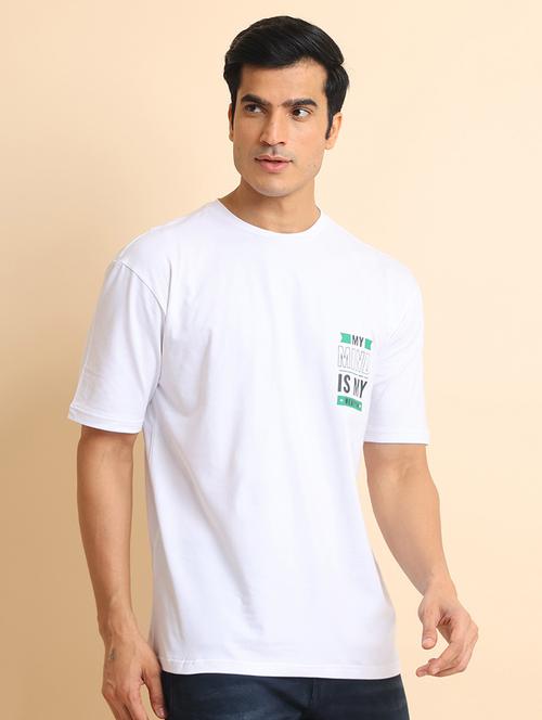 men short sleeves front & back print t-shirt - 21724531 - Very Small Image - 1