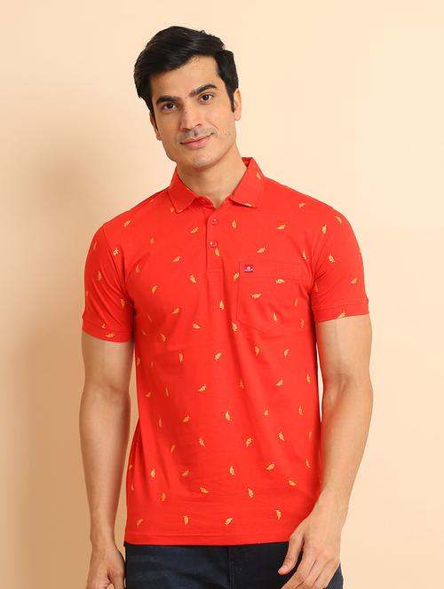 men short sleeves printed polo t-shirt - 21724537 - Very Small Image - 1