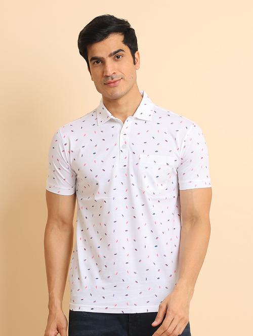 men short sleeves printed polo t-shirt - 21724539 - Very Small Image - 1