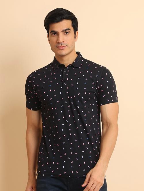 men short sleeves printed polo t-shirt - 21724541 - Very Small Image - 1