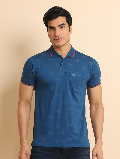men short sleeves printed polo t-shirt - 21724573 - Very Small Image - 1