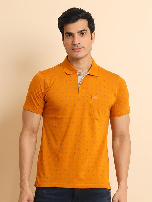 men short sleeves printed polo t-shirt - 21724575 - Very Small Image - 1