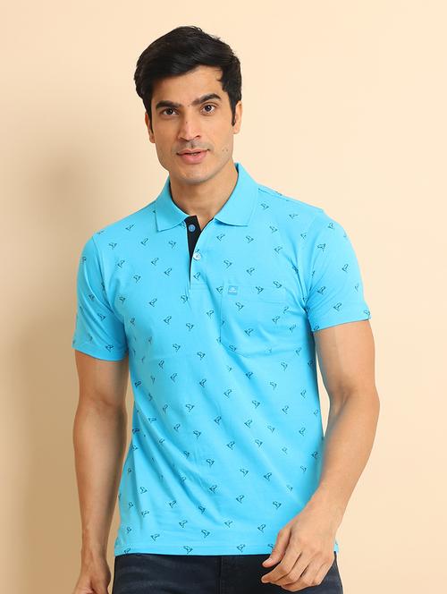 men short sleeves printed polo t-shirt - 21724581 - Very Small Image - 1