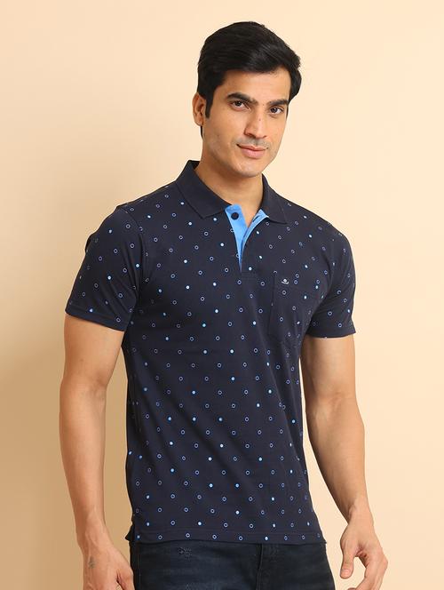 men short sleeves printed polo t-shirt - 21724591 - Very Small Image - 1