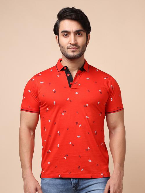 men short sleeves printed polo t-shirt - 21724623 - Very Small Image - 1