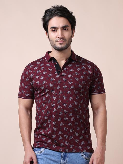 men short sleeves printed polo t-shirt - 21724639 - Very Small Image - 1