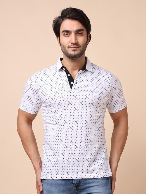 men short sleeves printed polo t-shirt - 21724643 - Very Small Image - 1