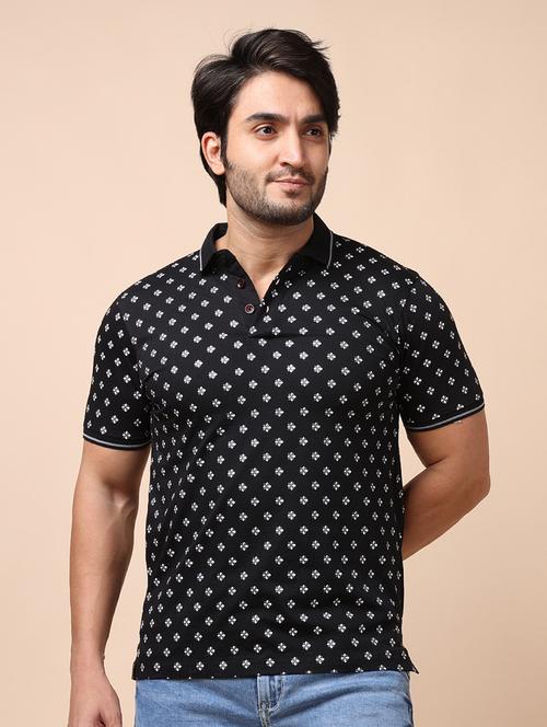 men short sleeves printed polo t-shirt - 21724652 - Very Small Image - 1