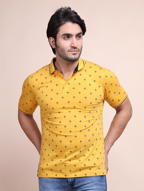 men short sleeves printed polo t-shirt - 21724654 - Very Small Image - 1